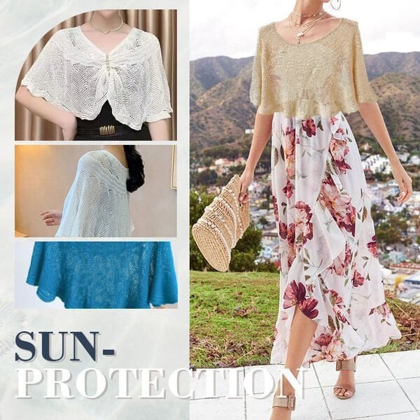 🔥Hot sale🔥 Knitted Sun-proof Shawl