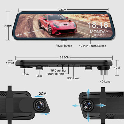 🔥 LIMITED-TIME 60% OFF! 📹 10" HD Multi-Function Touch Screen Car Recorder – Dual Lens, GPS, Loop Recording 🗺️