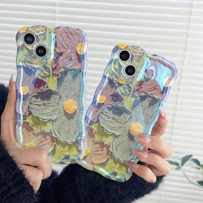 🌺iPhone Colorful Oil Painting Exquisite Phone Case