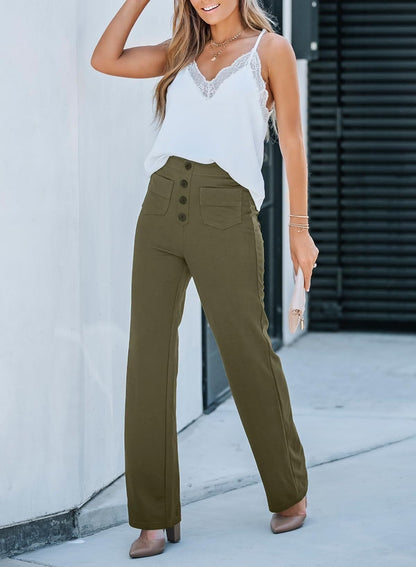 Women's Casual High Waist Stretch Pants