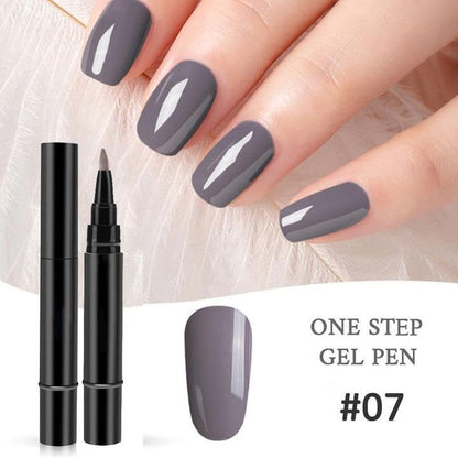 One Step Nail Gel Pen🎨Free handheld mini UV nail lamp💡