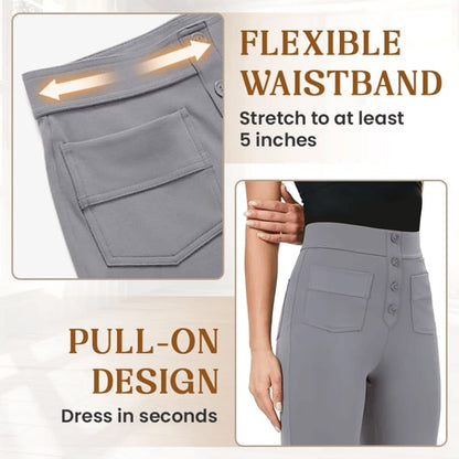 Women's Casual High Waist Stretch Pants