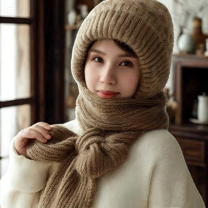 🎅EARLY CHRISTMAS SALE -50% OFF 🎄Winter Versatile Knitted Hooded Scarf for Women