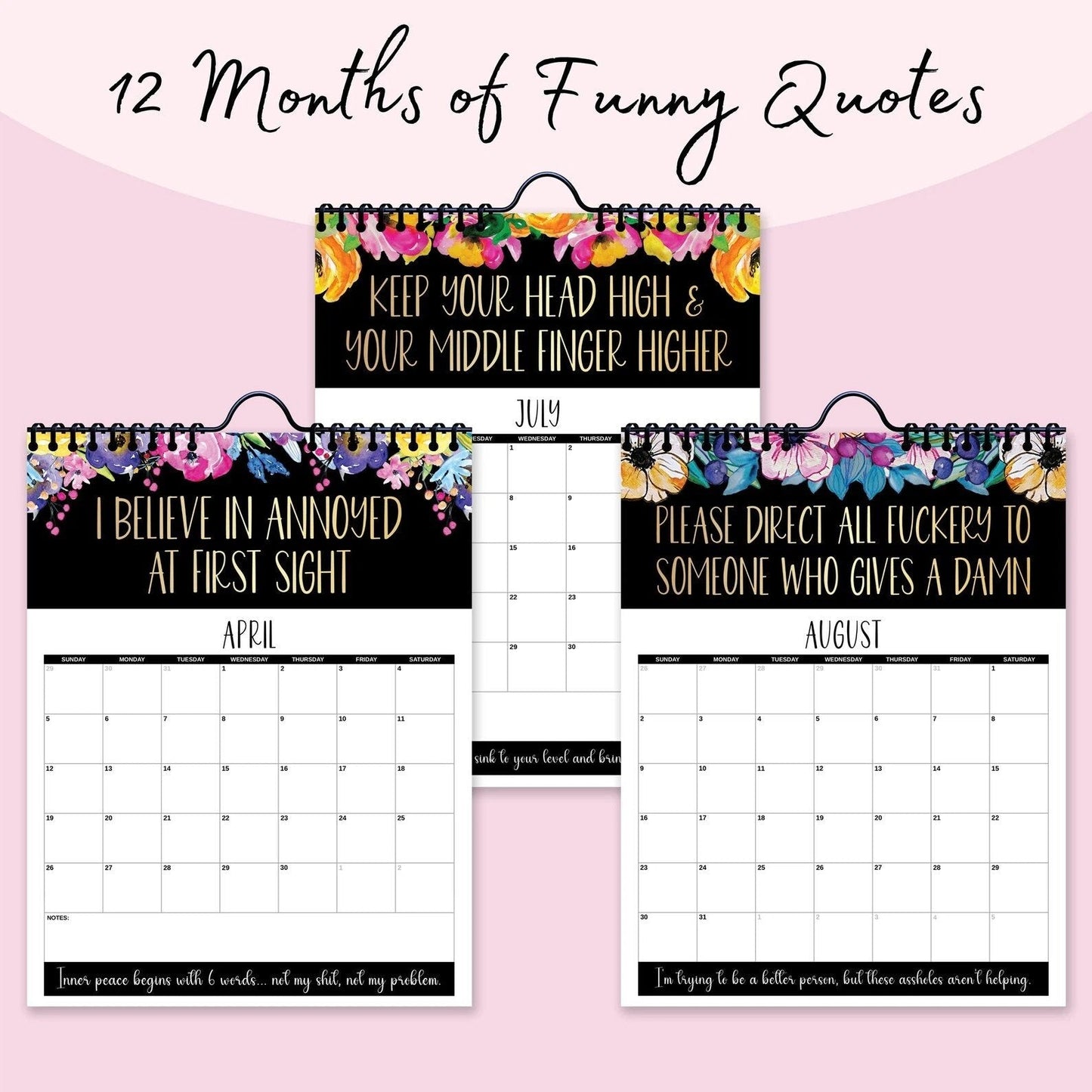🏆Christmas Pre Sale 49% OFF - Here We F*cking Go Again: 2026 Swear Calendar for Tired-Ass Women