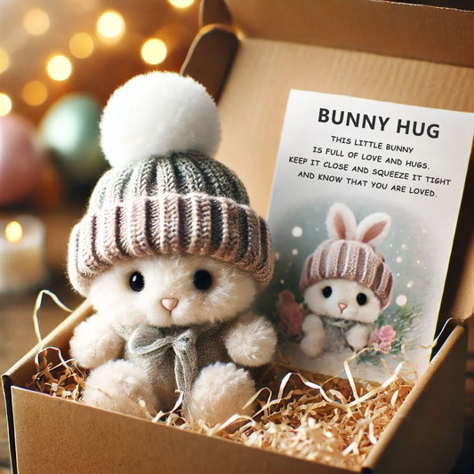 💖Spanish Masterpieces🔥Handmade Mini Bunny Hug Cute Easter Gift🐇🎁