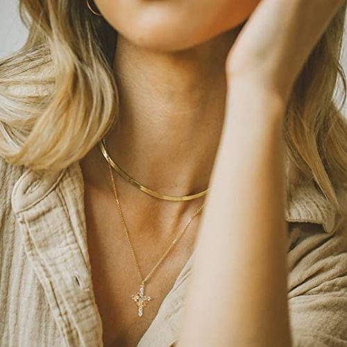 🎁2025 New Crown with Cross Pendant Necklace