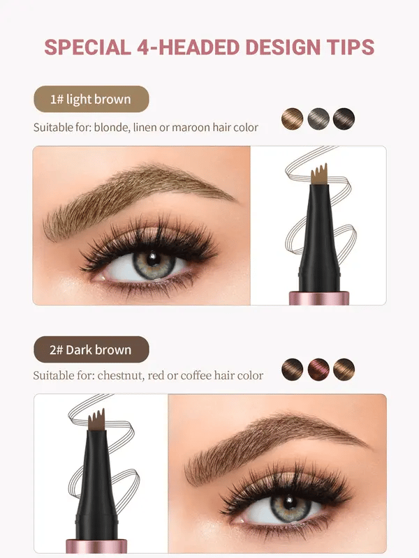 🥳2026 HOT SALE🥳💞50K+ SOLD!💥🖌️✨ BUY 1 GET 1 FREE + 50% OFF! 3D Microblading Eyebrow Pencil – 4-prong tip creates natural hair-like strokes. Waterproof, smudge-proof & lasts 24h. Skip costly salon treatments. A steal! 💕🎁