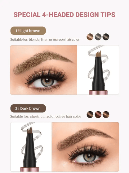 🥳2026 HOT SALE🥳💞50K+ SOLD!💥🖌️✨ BUY 1 GET 1 FREE + 50% OFF! 3D Microblading Eyebrow Pencil – 4-prong tip creates natural hair-like strokes. Waterproof, smudge-proof & lasts 24h. Skip costly salon treatments. A steal! 💕🎁