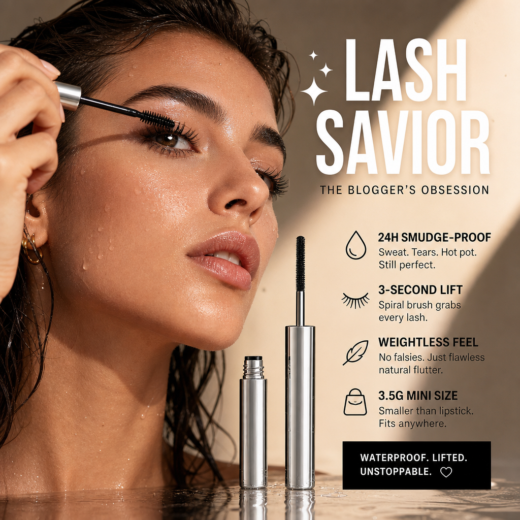 🔥 50% OFF · Waterproof Curling & Lengthening Mascara ✨