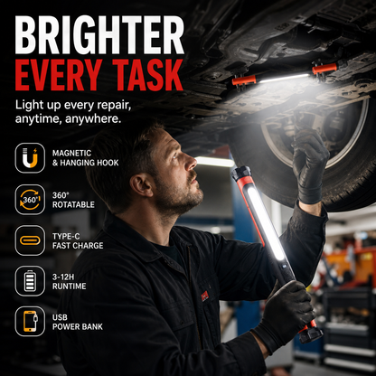 📢 Limited-time 49% off offer! 💡 4-in-1 Rechargeable Work Light – Hands-Free, Anywhere