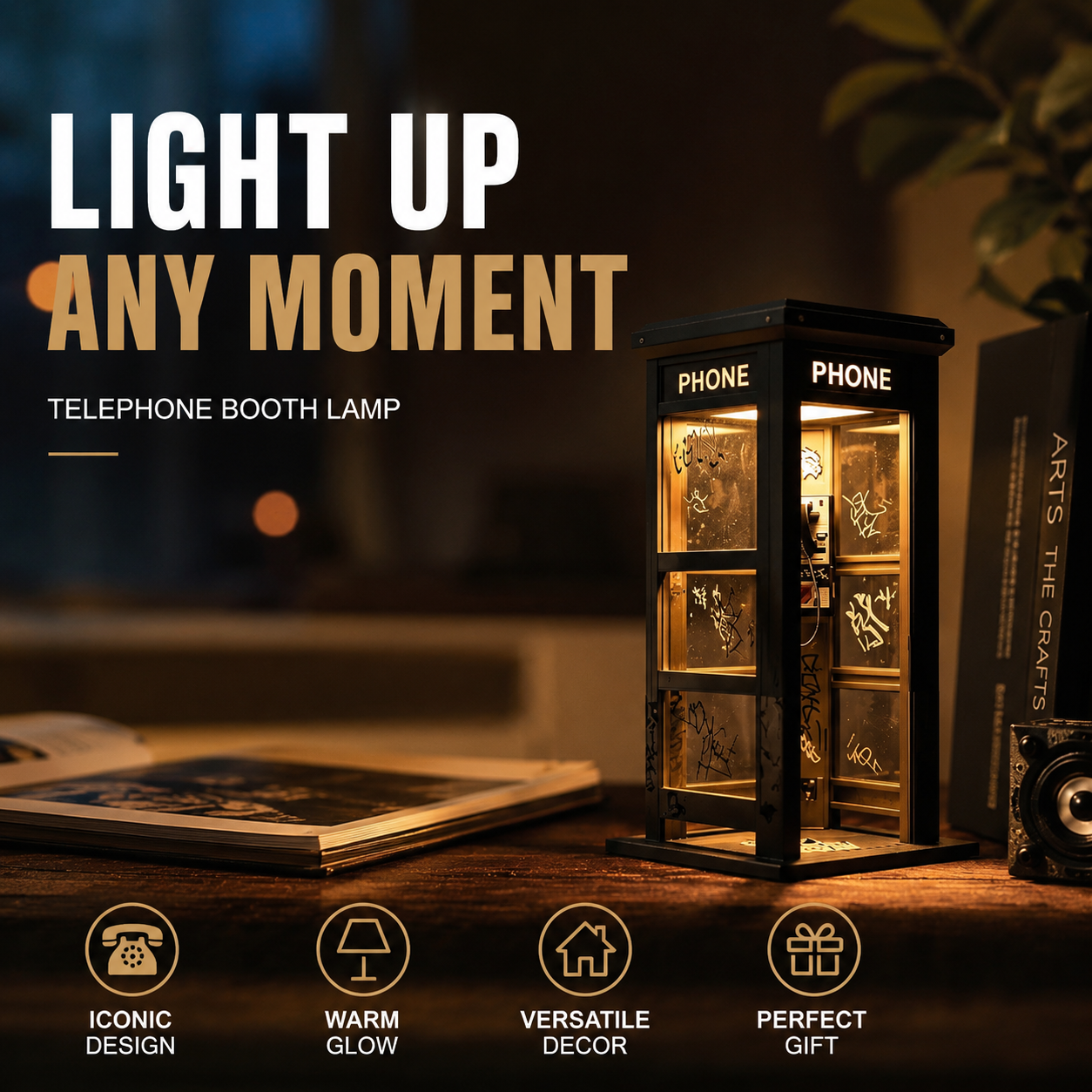 📞50% OFF NOW✨Vintage Phone Booth Ambient Lamp