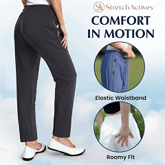 🔥LAST DAY SALE - ONLY £14.98!!⚡50K+ SOLD!🔥Women's Ultra Soft Stretch Perfect Drape Casual Pants👖🎁