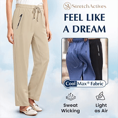 🔥LAST DAY SALE - ONLY £14.98!!⚡50K+ SOLD!🔥Women's Ultra Soft Stretch Perfect Drape Casual Pants👖🎁