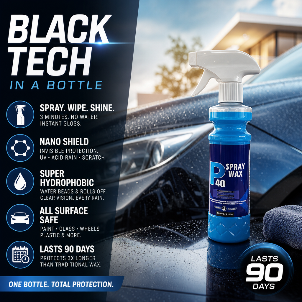🚗 BUY 2 GET 1 FREE! ✨ Car Detailing Liquid Wax Spray – Hydrophobic & UV protection – Quick shine, no streaks – perfect for paint, glass or plastic – easy spray-on formula 🧼