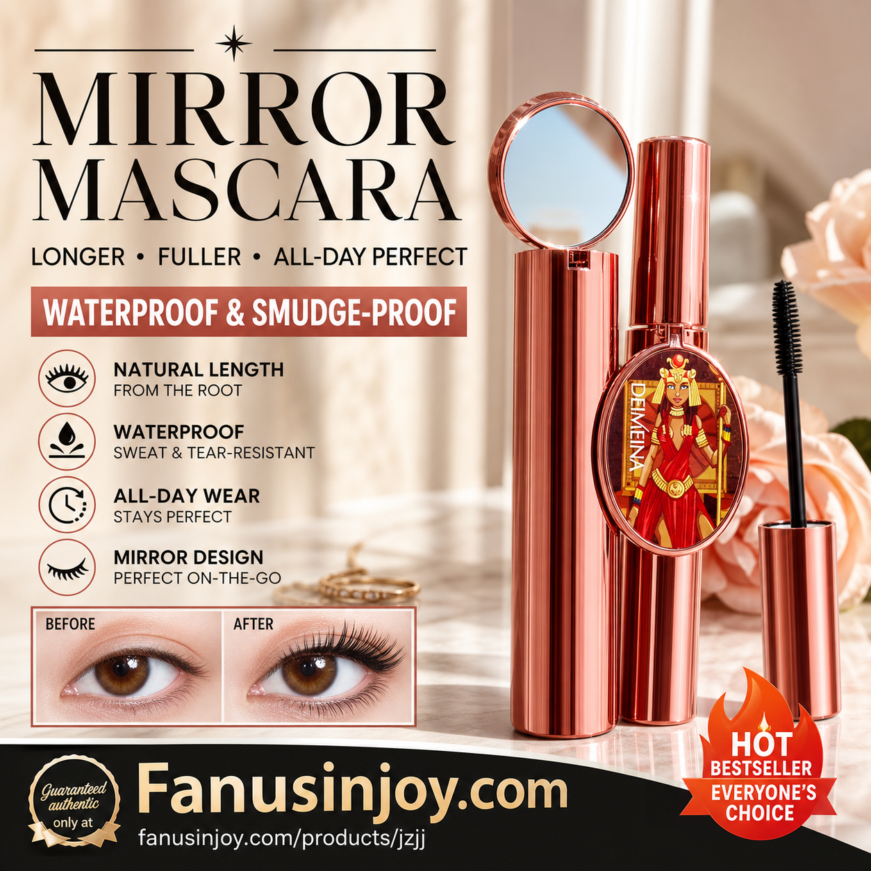🎁 Special Surprise Offer 50% OFF! ✨️Recommended by beauty bloggers! 👱‍♀️Enlarge your eyes and restore your beauty!4D Mascara Lengthening and Volumizing Eyelashes