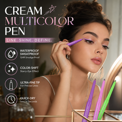 Buy 1 Get 1 Free · Smudgeproof Color-Shift Eyeliner ✨