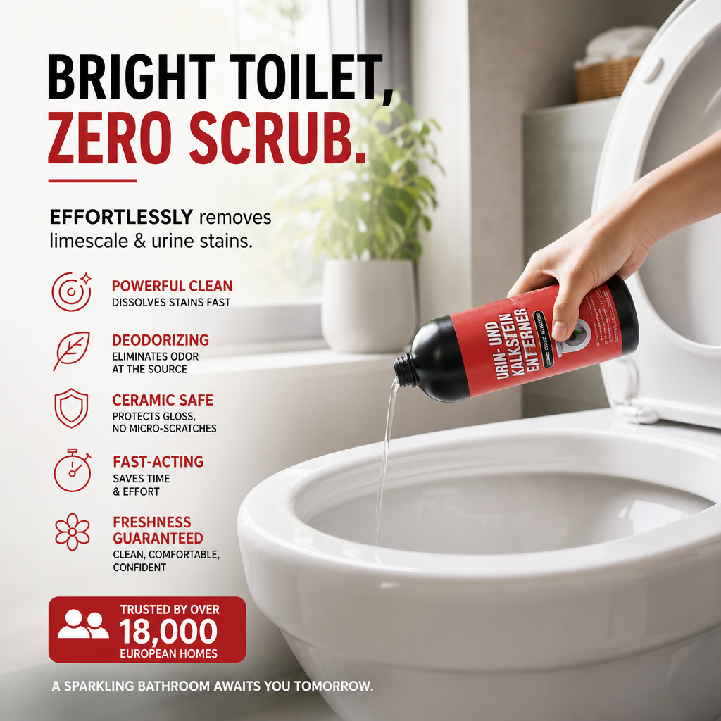 🚀 JUST LAUNCHED! 50% OFF 💎 Heavy-Duty Toilet Cleaner 🧪 Melts Away Years of Urine Scale & Limescale ✨ No More Scrubbing