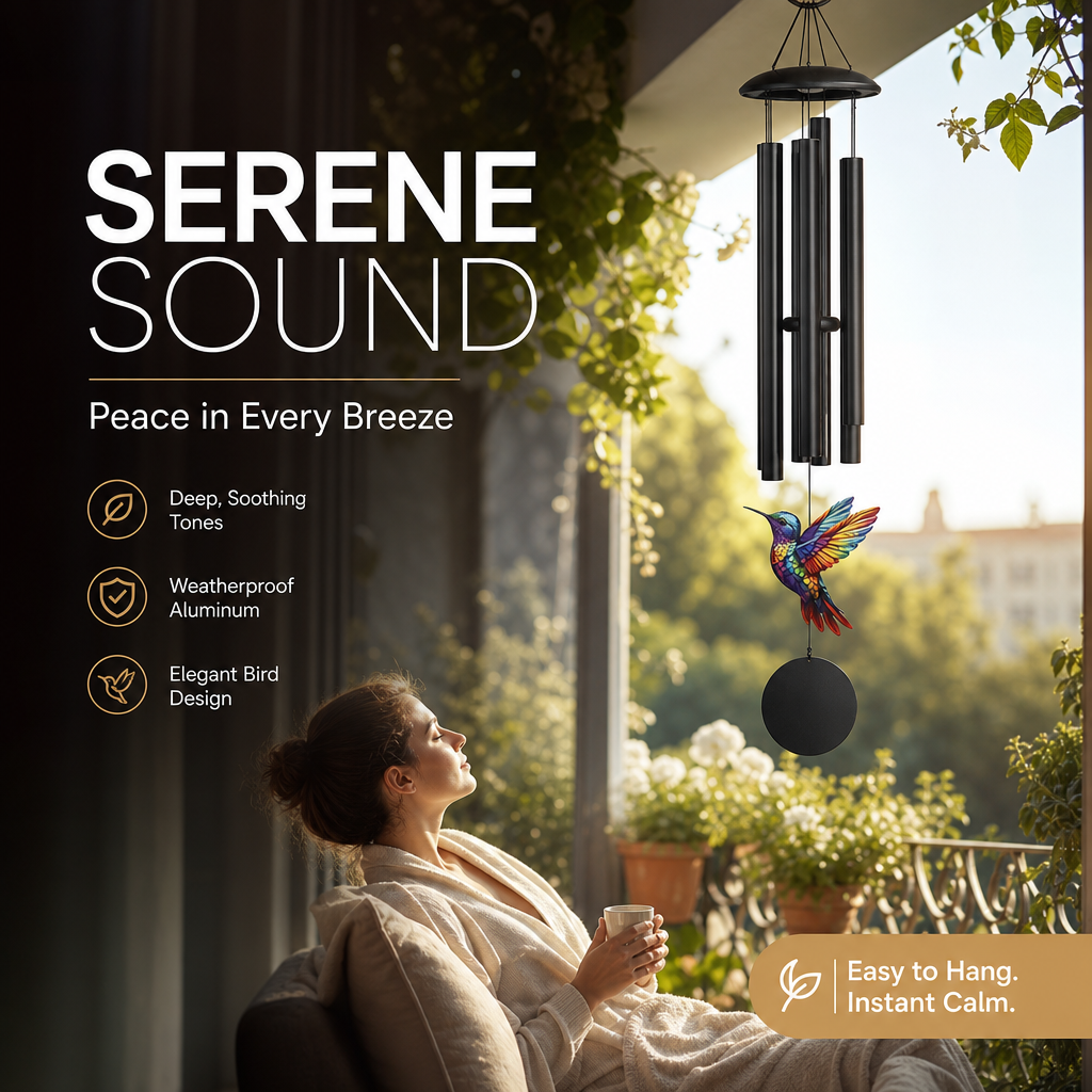 🎵 LIMITED-TIME 50% OFF! 💥 Vintage Metal Memorial Wind Chimes – Soothing Melody, Rust-Resistant Aluminum, Retro Design ✨