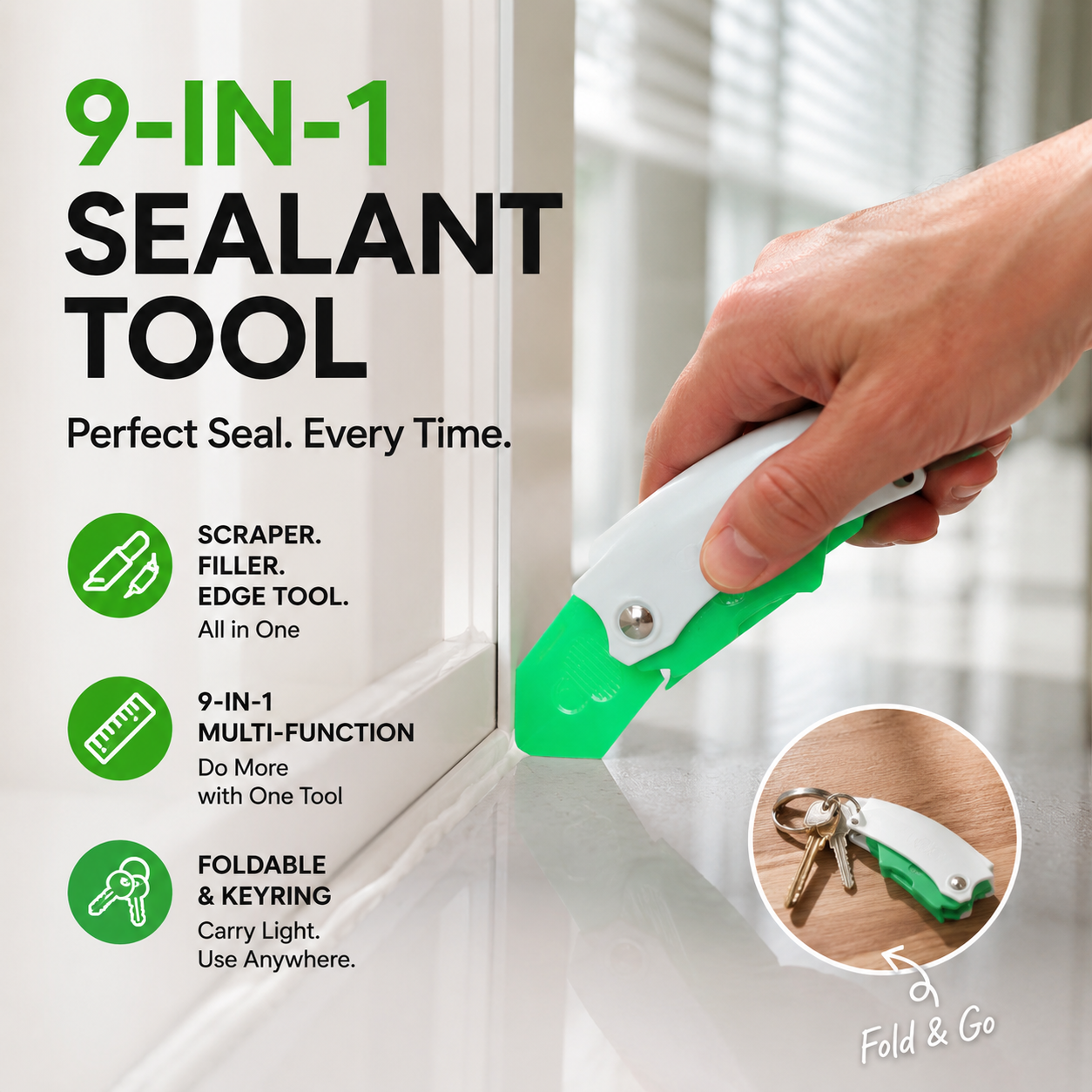 🔥Hot Sale🔥Multipurpose 9-in-1 Spatula Caulking Tool