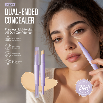🔥Limited Time Promotion 50% OFF🔥2-in-1 Concealer Pen – 24H Waterproof & Flawless Finish