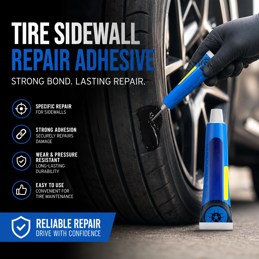 🔥Black Tire Repair Glue for Sidewall Bonding