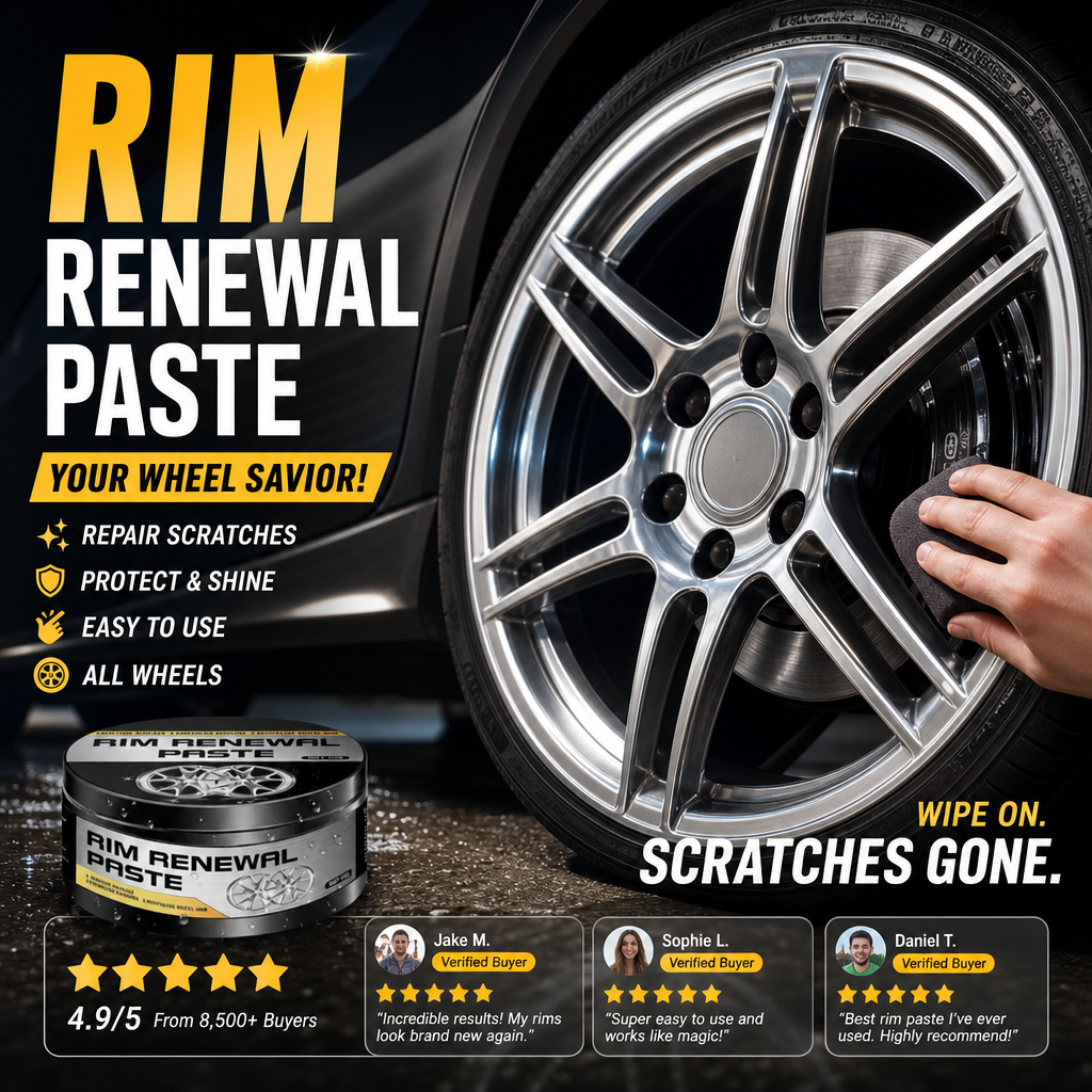 🔥Buy 1 Get 1 Free(each only 8.5$!!!)🔥50K+ SOLD!💨✨All-in-One Wheel Care & Restoration Paste