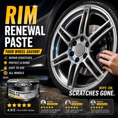 🔥Buy 1 Get 1 Free(each only 8.5$!!!)🔥50K+ SOLD!💨✨All-in-One Wheel Care & Restoration Paste