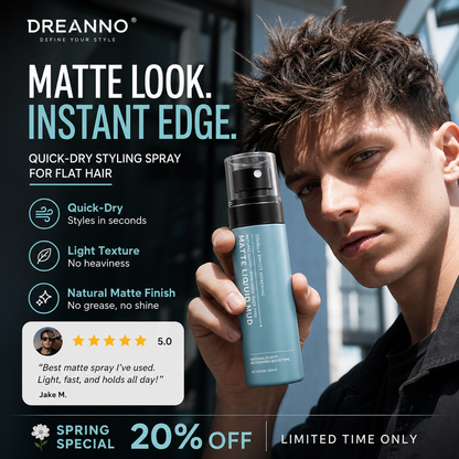 🔥Last day of the limited-time 50% off sale!🔥Men's Quick-Dry Matte Styling Mud Spray