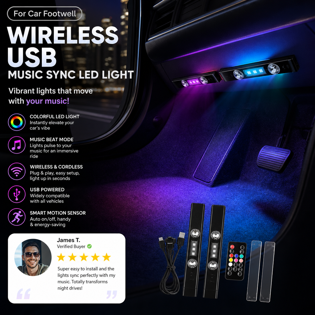 🔥50% discount🔥LED ambient light with wireless charging
