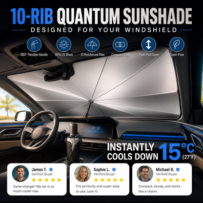 Car Windshield Sun Shade Umbrella - Foldable Car Umbrella Sunshade Cover UV Block Car Front Window