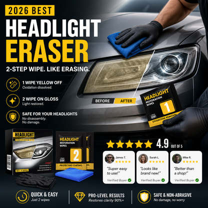 📢📢Buy 5 get 5 free⏰2-Step Car Headlight Restoration Wipe Kit