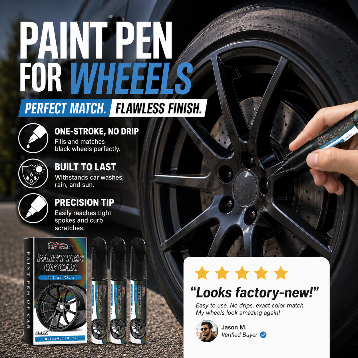 🥳2026 HOT SALE🥳💞50K+ SOLD!🛠️🚗 50% OFF! Magic Car Scratch Repair Pen – Fix rim scratches in minutes. Permanent, no‑drip formula. Includes clear coat. ✨🔧