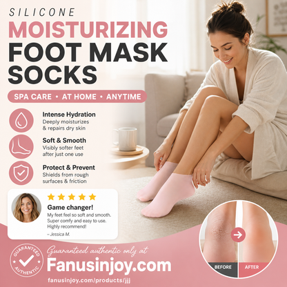 🔥Get 3 items when you buy 1！✨️Enjoy a foot spa anytime anywhere！👣Moisturizing Foot Mask Exfoliating Silicone Socks Beach Protective Socks(3pcs)