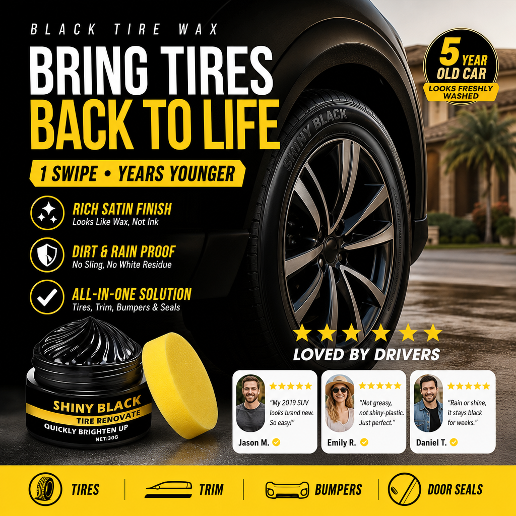 🔥Limited Time Promotion 50% OFF🔥Multi-Purpose Car Trim & Tire Restoration Wax