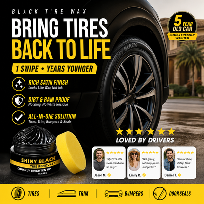🔥Limited Time Promotion 50% OFF🔥Multi-Purpose Car Trim & Tire Restoration Wax