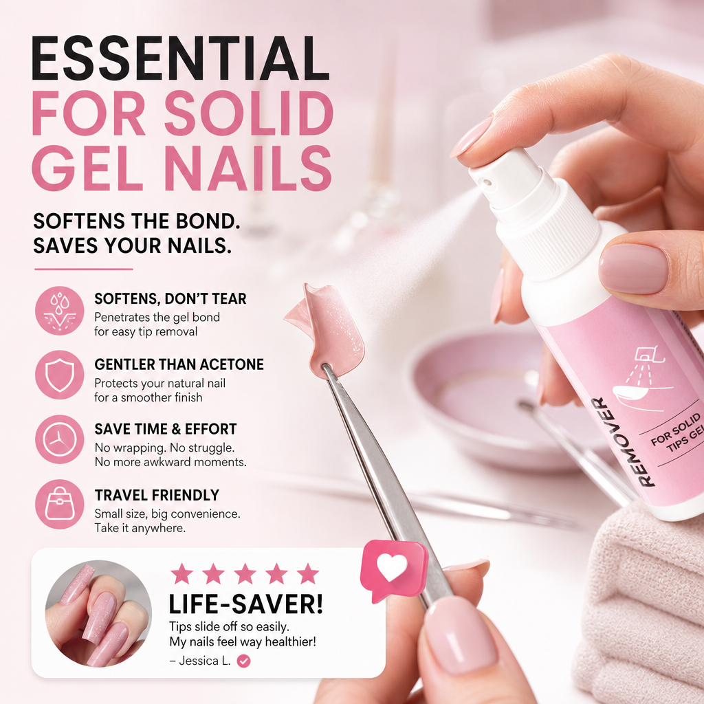 🔥Limited Time Promotion 50% OFF🔥Solid Glue Gel Remover Spray for Press-on Nails