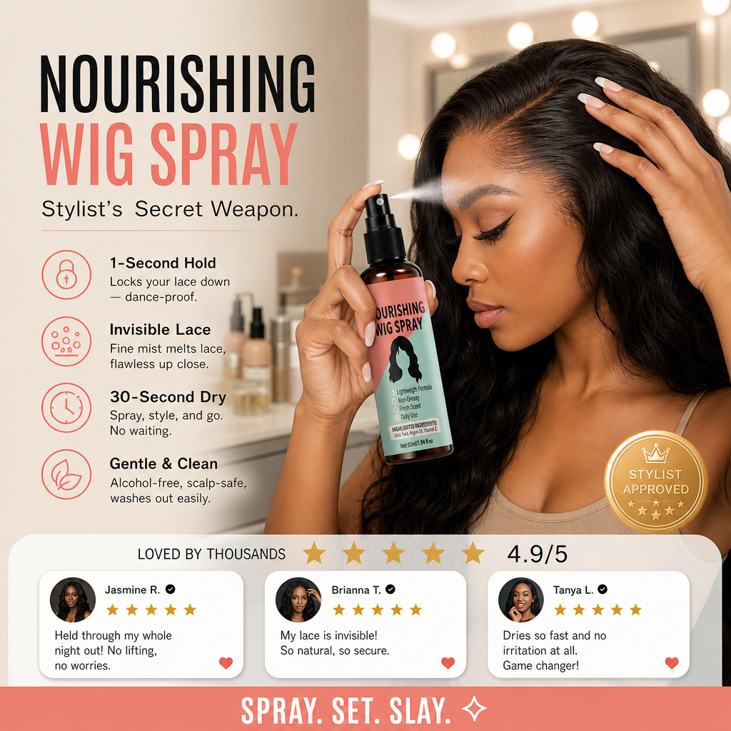 🔥Limited Time Promotion 50% OFF🔥Lightweight No-Rinse Nourishing Wig Spray