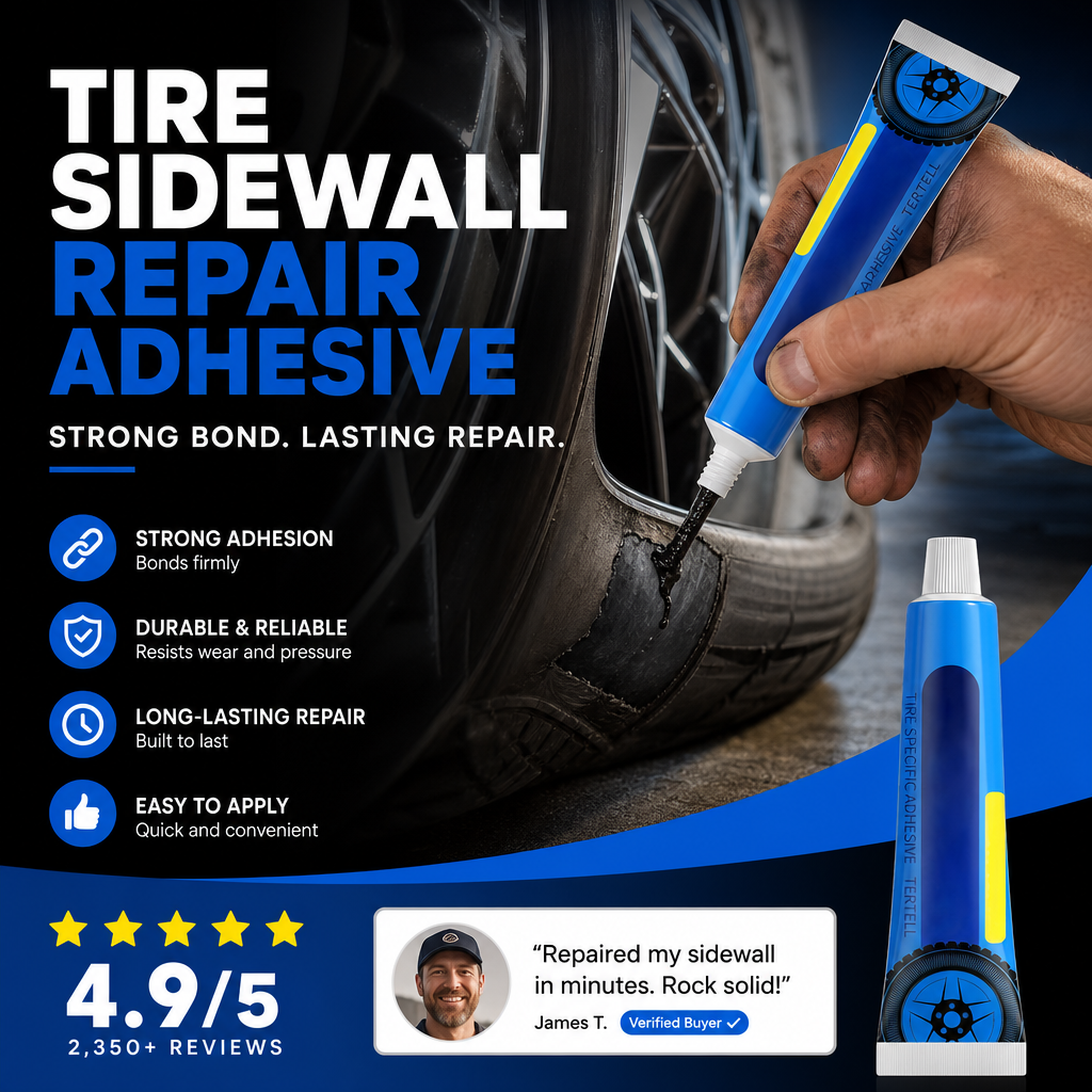 🔥Black Tire Repair Glue for Sidewall Bonding