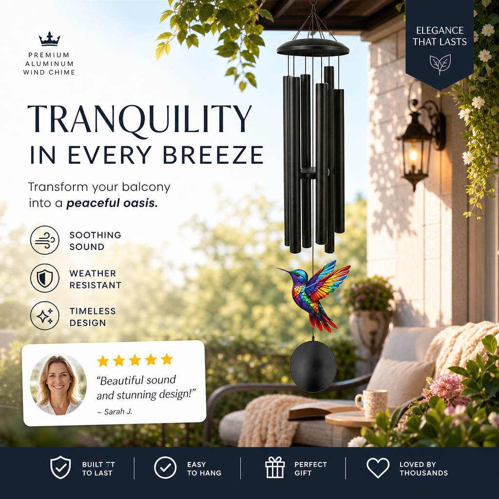 🎵 LIMITED-TIME 50% OFF! 💥 Vintage Metal Memorial Wind Chimes – Soothing Melody, Rust-Resistant Aluminum, Retro Design ✨