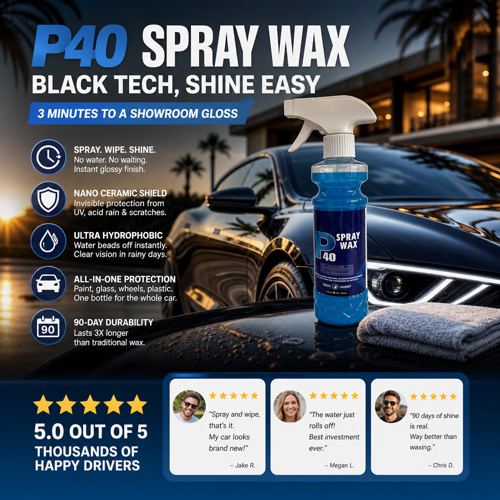 🚗 BUY 2 GET 1 FREE! ✨ Car Detailing Liquid Wax Spray – Hydrophobic & UV protection – Quick shine, no streaks – perfect for paint, glass or plastic – easy spray-on formula 🧼