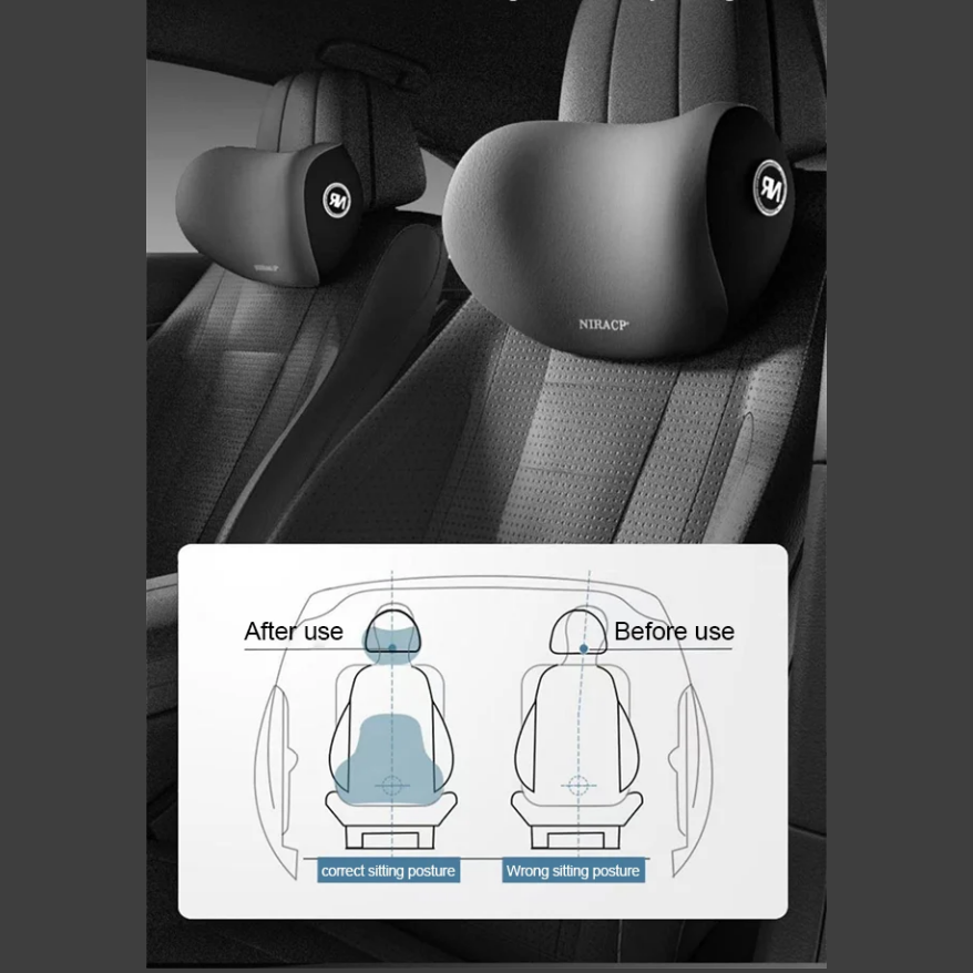 🔥Limited Sale 57% OFF🚗 Car Headrest Neck and Lumbar Pillow 😍