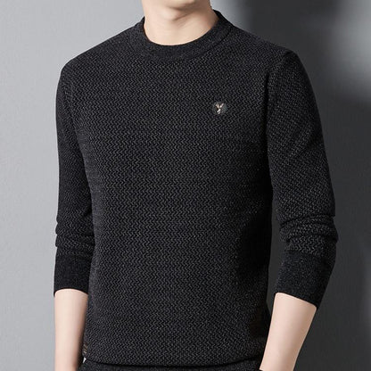 Men's Warm Cozy Lined Round Neck Top