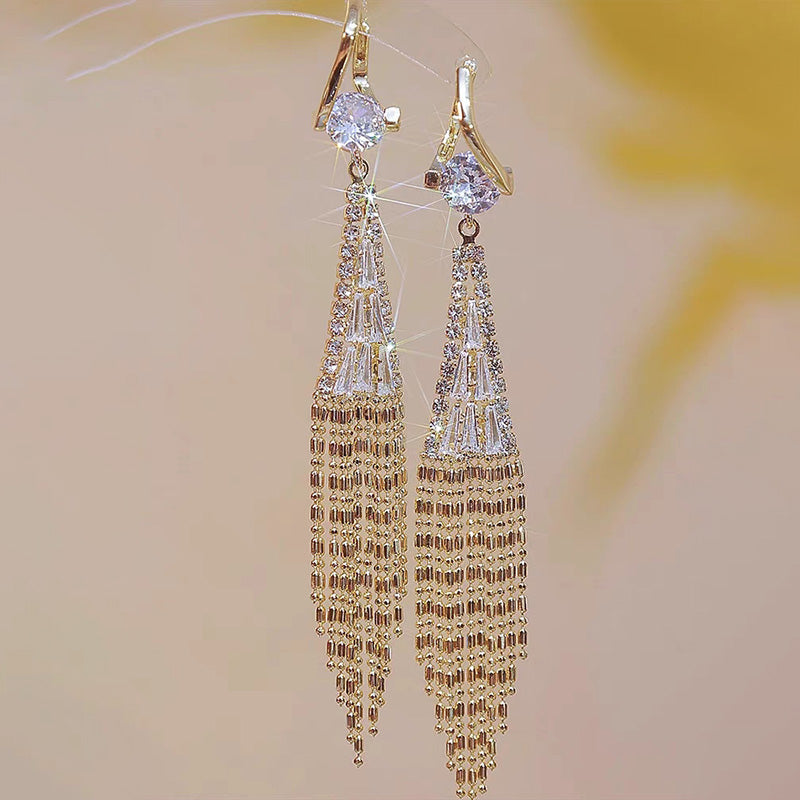 New Year Pre-sale🎁 🌟Rhinestone Tassel Earrings🌟