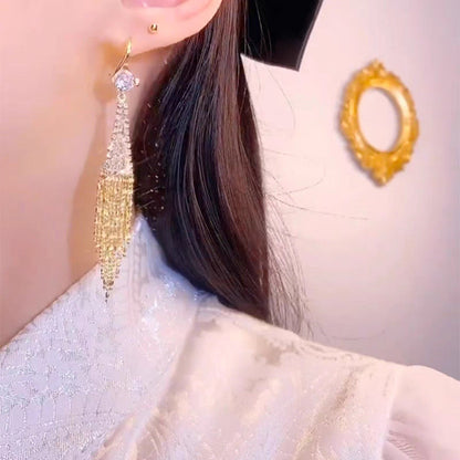 New Year Pre-sale🎁 🌟Rhinestone Tassel Earrings🌟