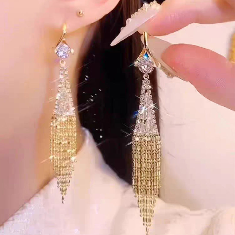 New Year Pre-sale🎁 🌟Rhinestone Tassel Earrings🌟