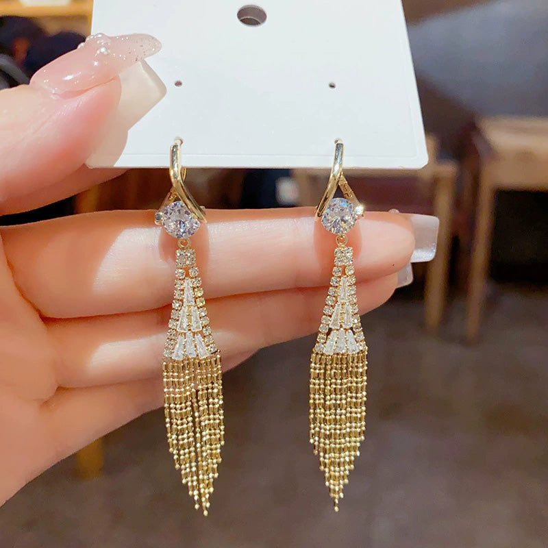 New Year Pre-sale🎁 🌟Rhinestone Tassel Earrings🌟