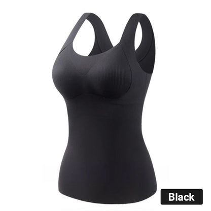 🎊Black Friday Sale🥰Women's Thermal Tank Tops With Built-in Bra