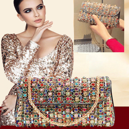 [✨Gift For Her💕] Women's Luxury Colorful Rhinestone Bag（50% OFF）