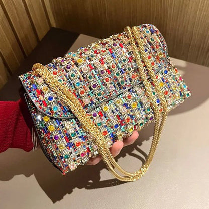 [✨Gift For Her💕] Women's Luxury Colorful Rhinestone Bag（50% OFF）