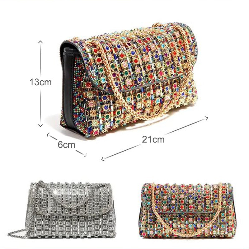 [✨Gift For Her💕] Women's Luxury Colorful Rhinestone Bag（50% OFF）